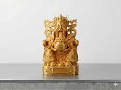 財神爺 Dios de la Riqueza - ¡Prosperidad, Suerte y Fortuna! - Modelo de impresión 3D gratuito