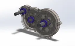 2- stage reducer gear box