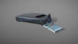 90s VHS Player with Remote, Tape and Tape Box