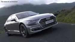 Audi A8 Sedan Gray Rigged for Maya 3D model