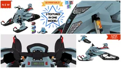 AWESOME SnowMobile 3D MODEL PACK