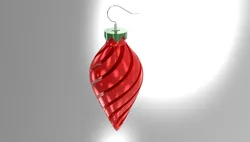 Christmas Bulb Ornament Earrings