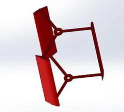Darrieus vertical axis wind turbine