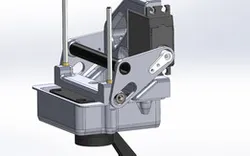 HEQ g-port gimbal retract unit
