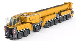 Liebherr LTM Mobile Crane 175091   Low-poly 3D model