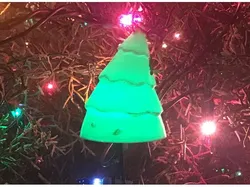 Lighted tree ornament