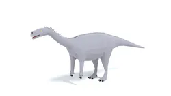 low poly cartoon aardonyx dinosaur