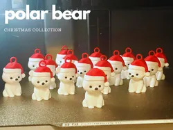 Polar bear with christmas cap - Christmas decor