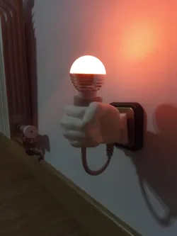 Practical lamp, lámpara práctica.
