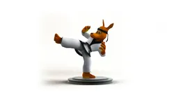 Taekwondo Kangaroo martial artist boxer artist