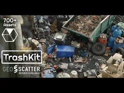 Trash Kit - 3D AssetKit Low-poly 3D model