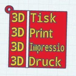 3D print parody of the logo of Prague