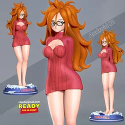 Android 21 - dragon ball fanart 3D Print Model in Woman 373678