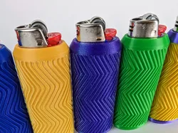 Bic Lighter Sleeve 2.0 | Curvy Pointy Zigzags