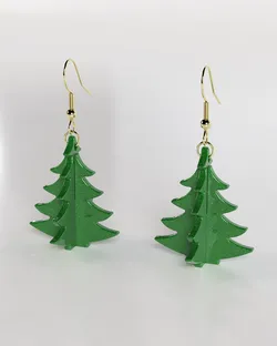 Christmas tree earrings