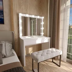dressing table with makeup mirror and ottoman home makeup mirror