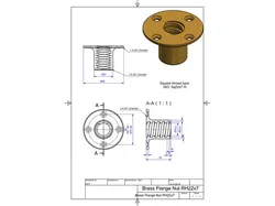 Flange nut RH22x7