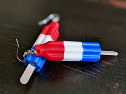 Fourth of July Summer Bomb Pop Earrings
