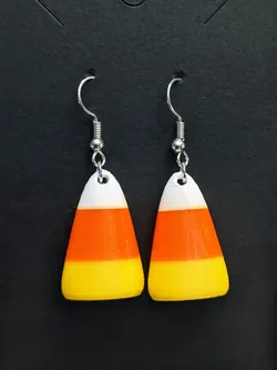 Halloween Candy Corn Earrings