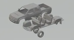 holden colorado mk1 crewcab lx 08 3D Print Model in Vehicle 372713
