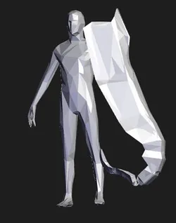 Low Poly Agricultural Worker Model
