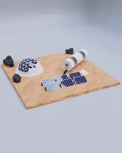 mars low poly