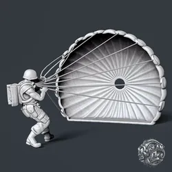Military Paratrooper 3D print model