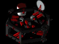 Pinang palm climbing and harvesting machine