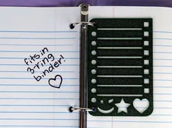 Ring Binder To-Do List Stencil