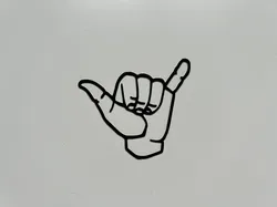 Shaka Sign Wall Art #1