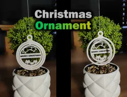 Spinning Christmas Ornament (Merry Christmas)