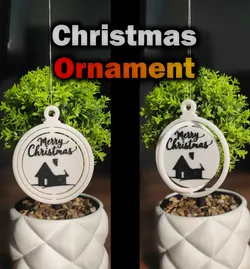 Spinning Christmas Ornament (Merry Christmas)