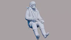 WWII RAF Fighter Pilot 3D print model