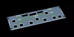 AIRBUS A320 OVERHEAD - ELEC PANEL 3D print model