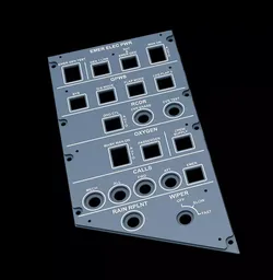 AIRBUS A320 OVERHEAD - EMER ELEC PANEL 3D print model