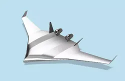 Blended Wing Body Aircraft 3D print model