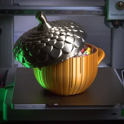 Christmas Acorn Shaped Container