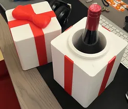 Christmas gift box - wine bottle