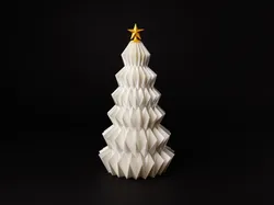Geometric Origami Inspired Christmas Tree /w Tree Topper