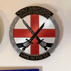 HMS Repulse 42nd Squadron Shortswords Squadron Plaque 3D print model