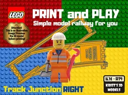 LEGO Train Track Junction RIGHT