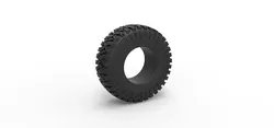 Miniature Games & Accessories STL Descărcare - Anvelopă offroad 103 Scară 1:25 - 3DTechDesign