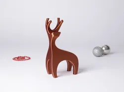Minimalist Reindeer, Seasonal Christmas Decoration