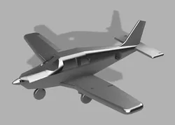 Piper ArcherII PA28-181  Keychain with flapup 3D print model