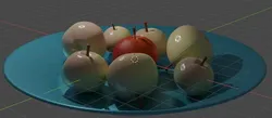 plate with apples Free