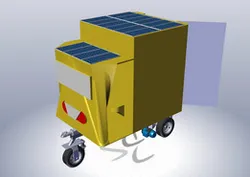 solar powered street sweeper tricycle