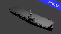US Casablanca Class Aircraft Carrier 3D print model