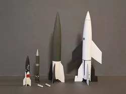 Value Pack Missiles A1 A2 A3 A4 A4b A5 V2 and winged V2 3D print model