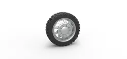 Vehicles & Machinery STL Descărcare - Semi-roată față pentru pickup V7 Scară 1:25 - 3DTechDesign