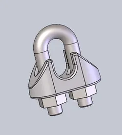 Wire rope clip, DIN 741